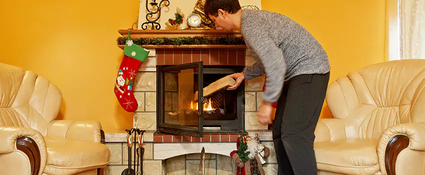 Rusted Metal Fireplace Restoration in Maple Grove, Minnesota